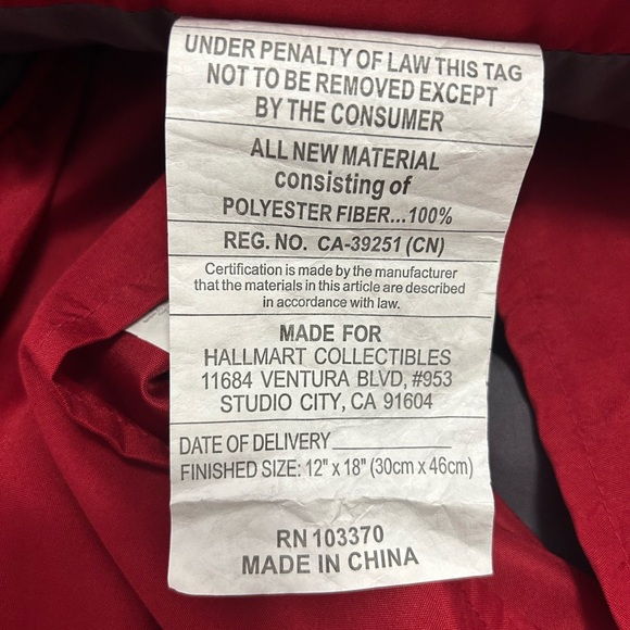 Red and gray 3pc bundle decorative pillow with 2 matching square shams 27”X 27” - Picture 15 of 15